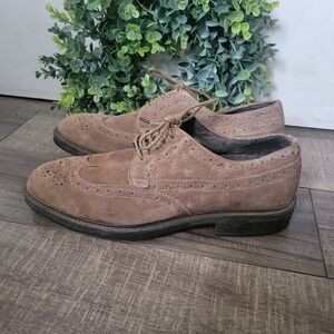 Joseph Abboud Brown Suede Oxfords